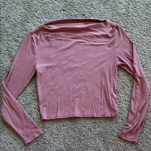 Wild Fable Dusty Rose Long Sleeve Top